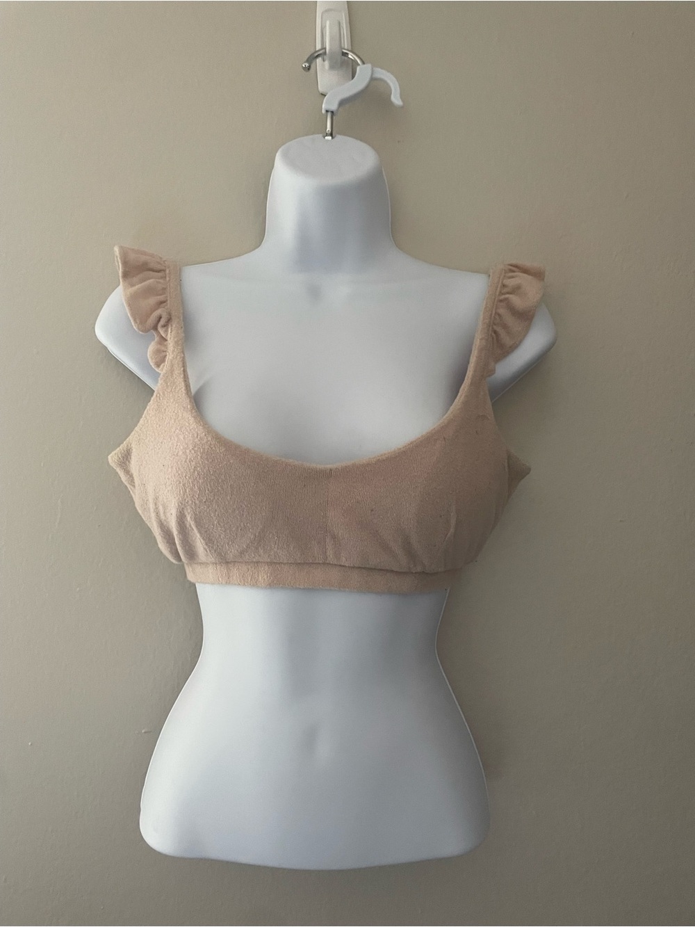 Bar III Soft Beige Knit Top